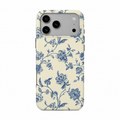 Blue Toile Bloom | Phone Case
