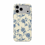 Blue Toile Bloom | Phone Case